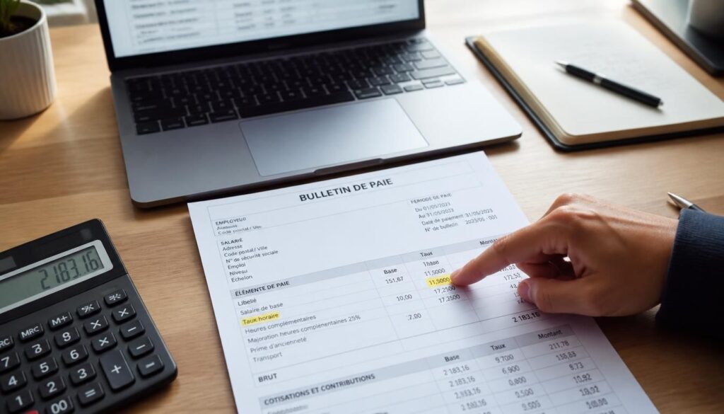 Taux horaire sur la fiche de paie : où le trouver ?
